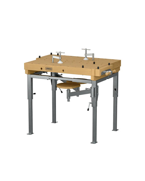 Sjöbergs EDU 1300 mit Stahlgestell 2-Werkstation, mit Hocker