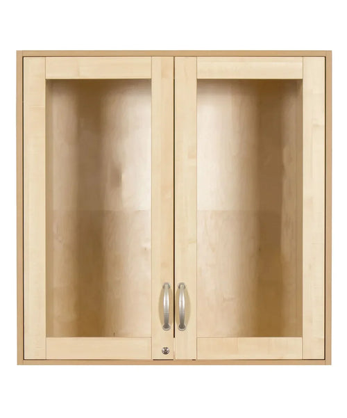 Sjöbergs Skåp 1 med glas- /björkdörrar