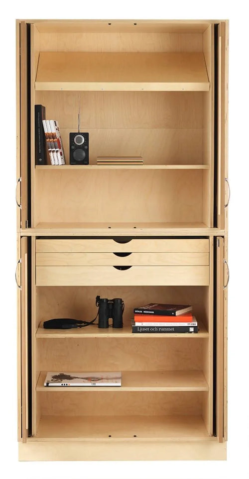 Sjöbergs Schrank 1, Glas-/Birkentür