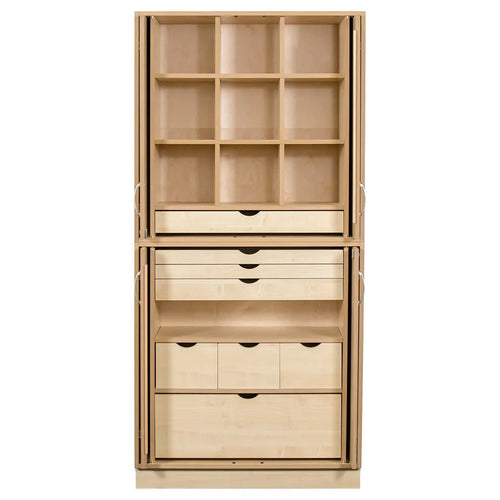 Sjöbergs Schrank 1, Glas-/Birkentür