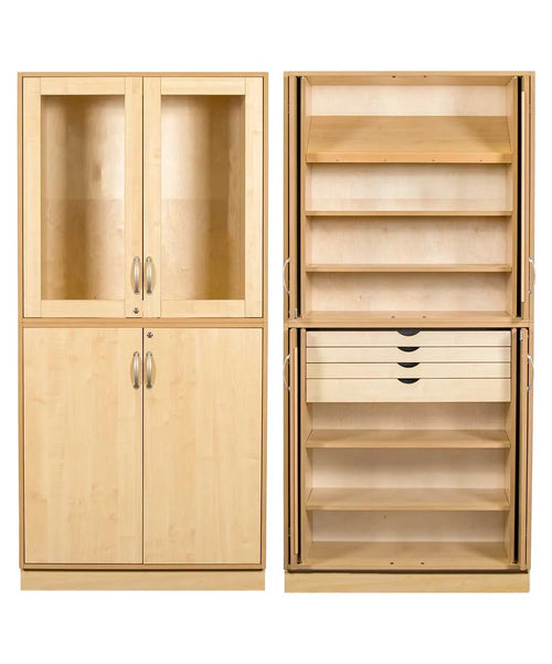 Sjöbergs Schrank 1, Glas-/Birkentür