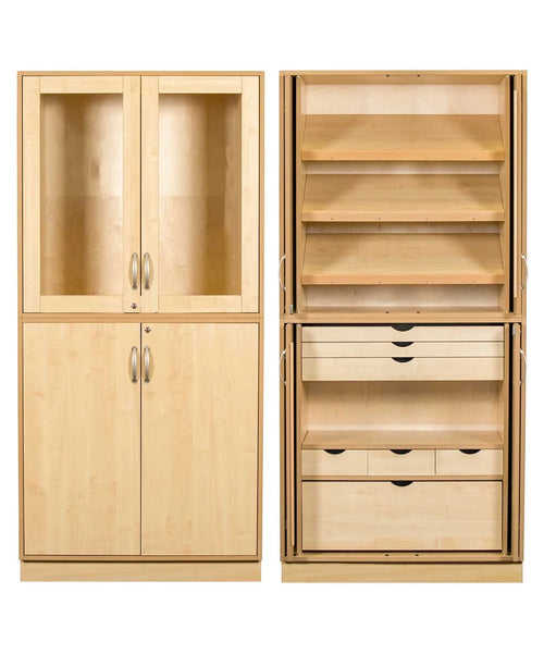 Sjöbergs Schrank 1, Glas-/Birkentür