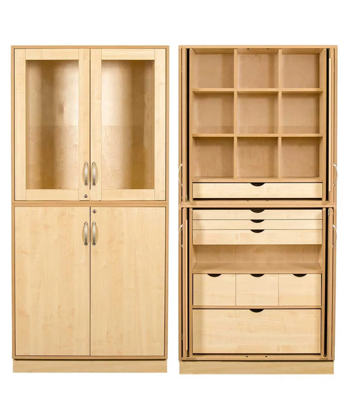 Sjöbergs Schrank 1, Glas-/Birkentür