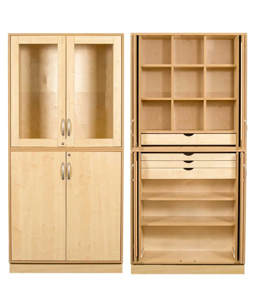 Sjöbergs Schrank 1, Glas-/Birkentüren